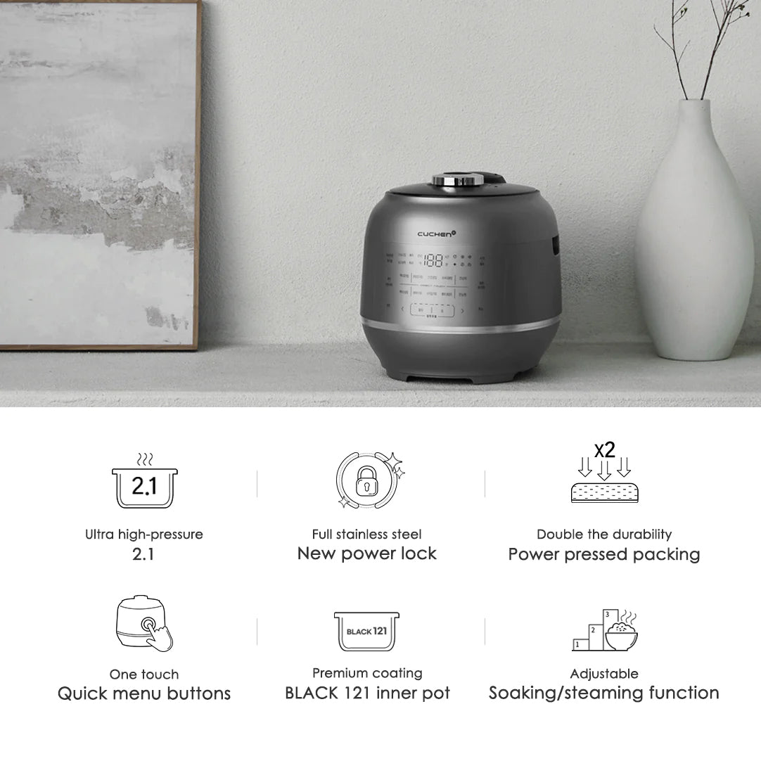 Cuchen 121°C IH Pressure Rice Cooker CRT-RPK0641MUS - Cuchen US