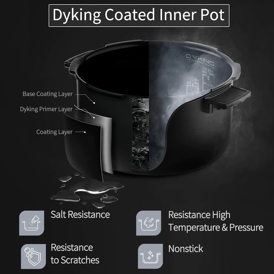 Cuchen IH Dual Pressure Rice Cooker 6 Cup CRH-TWK0640WUS - Cuchen US