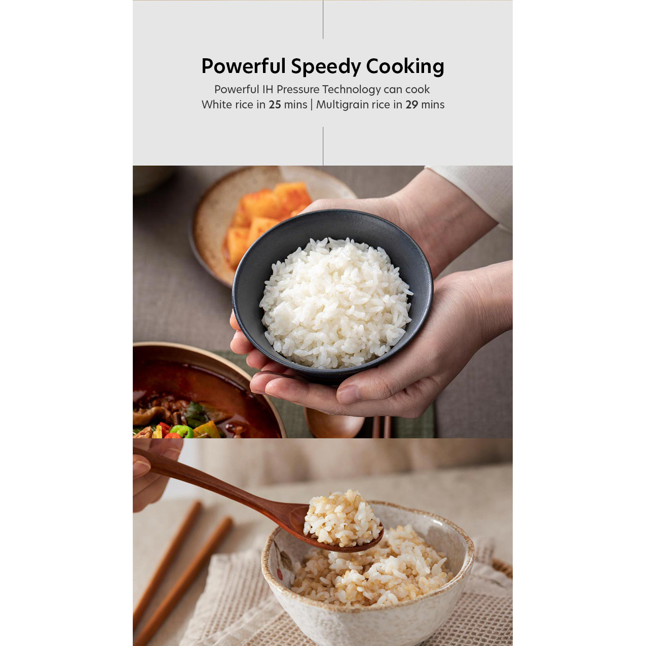 Cuchen Mini IH Pressure Rice Cooker 3 Cup CRT-PQWK0340WUS - Cuchen US