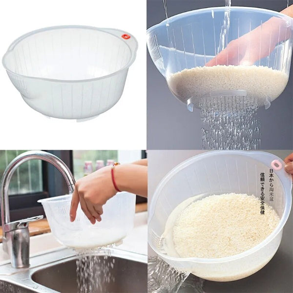 Small Rice Washing Bowl (3–5 Servings)