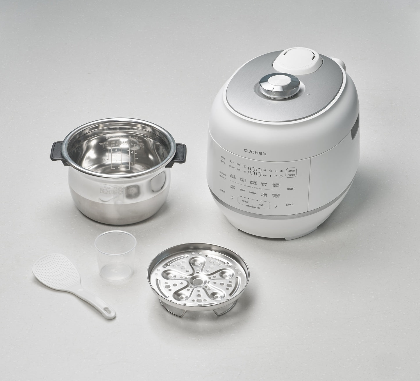 [Coming Soon] Cuchen IH Dual-Pressure Rice Cooker 10 Cup CRT-RPD0610IEWUS | Full Stainless Inner Pot, PFAS-Free - Cuchen US