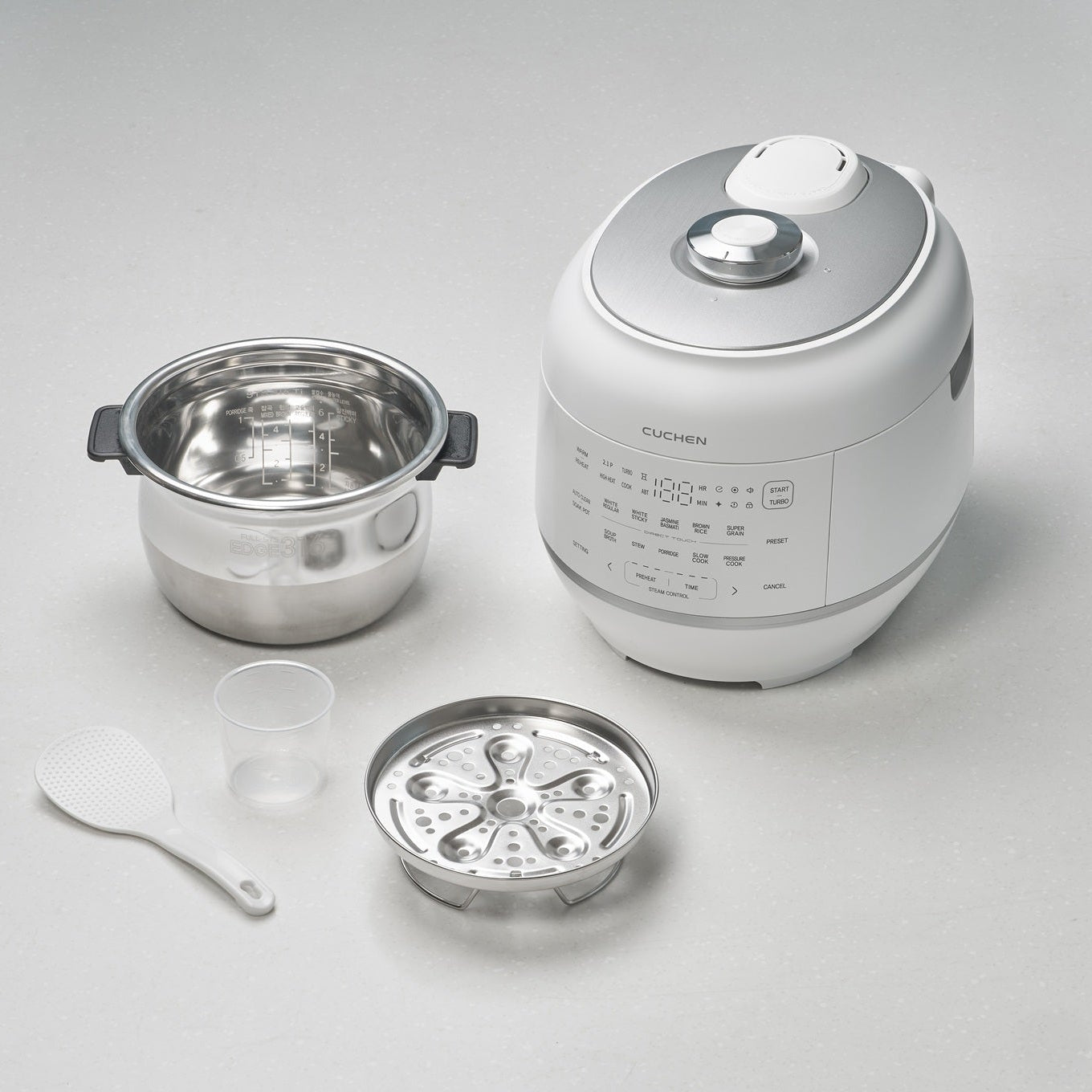 [Coming Soon] Cuchen IH Dual-Pressure Rice Cooker 6 Cup CRT-RPD0610IEWUS | Full Stainless Inner Pot, PFAS-Free - Cuchen US