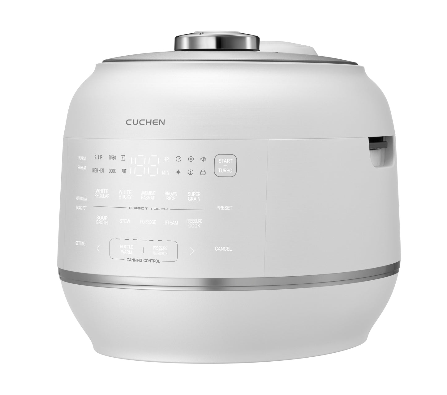 Cuchen IH Dual-Pressure Rice Cooker 6 Cup CRT-RPD0610IEWUS | Full Stainless Inner Pot, PFAS-Free - Cuchen US