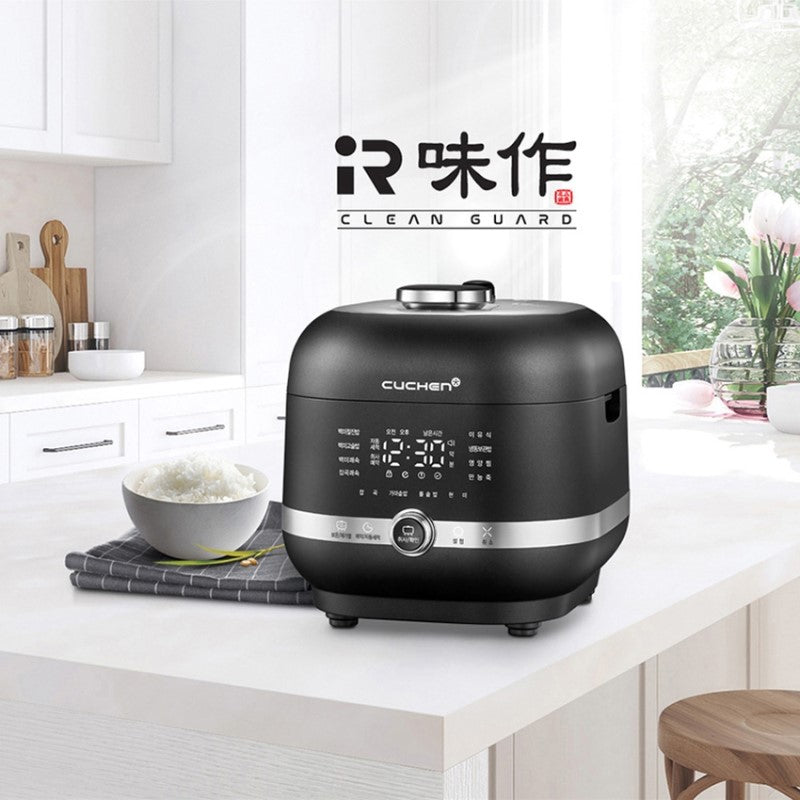 Cuchen CRT-RPK0641MUS 2.1 Ultra High-Pressure Induction Heating Rice Cooker  6 Cup and Warmer, Full Stainless Power Lock System, Auto Steam Clean