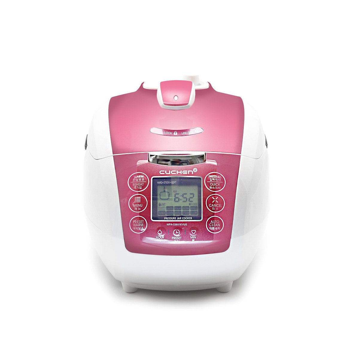 Cuchen Pressure Rice Cooker Pink WPA-C0601EP (6-Cup) - Cuchen US